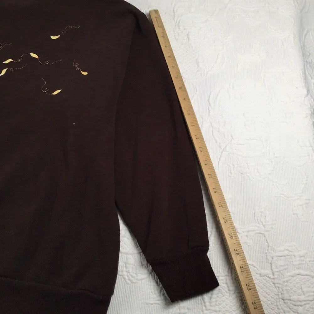 Vintage 90s Morning Sun Sweatshirt XLarge Nature Mouse Grandmacore Cottagegoth